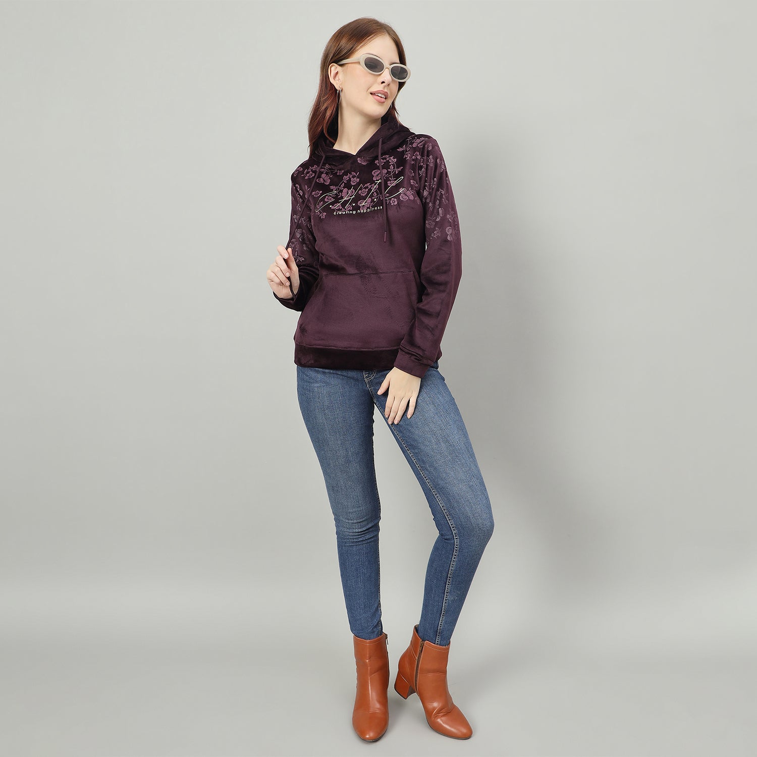 Duke Urban Women Hooded Regular Sweatshirt (LFX971)