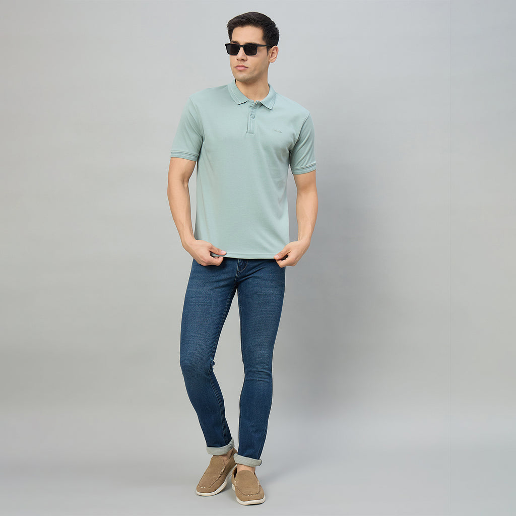 Duke Men Half Sleeve Cotton Regualr Fit Casual T-shirt (LF7888)
