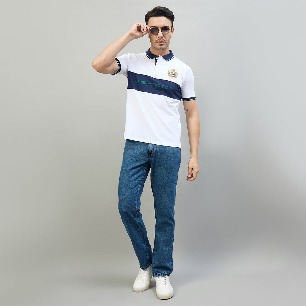Duke Urban Men Half Sleeve Cotton Smart Fit Casual T-shirt (LF7970)