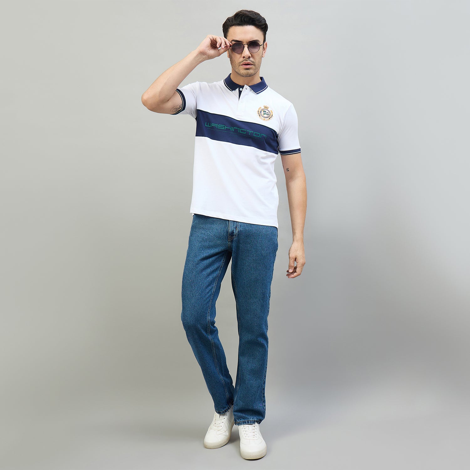 Duke Urban Men Half Sleeve Cotton Smart Fit Casual T-shirt (LF7970)