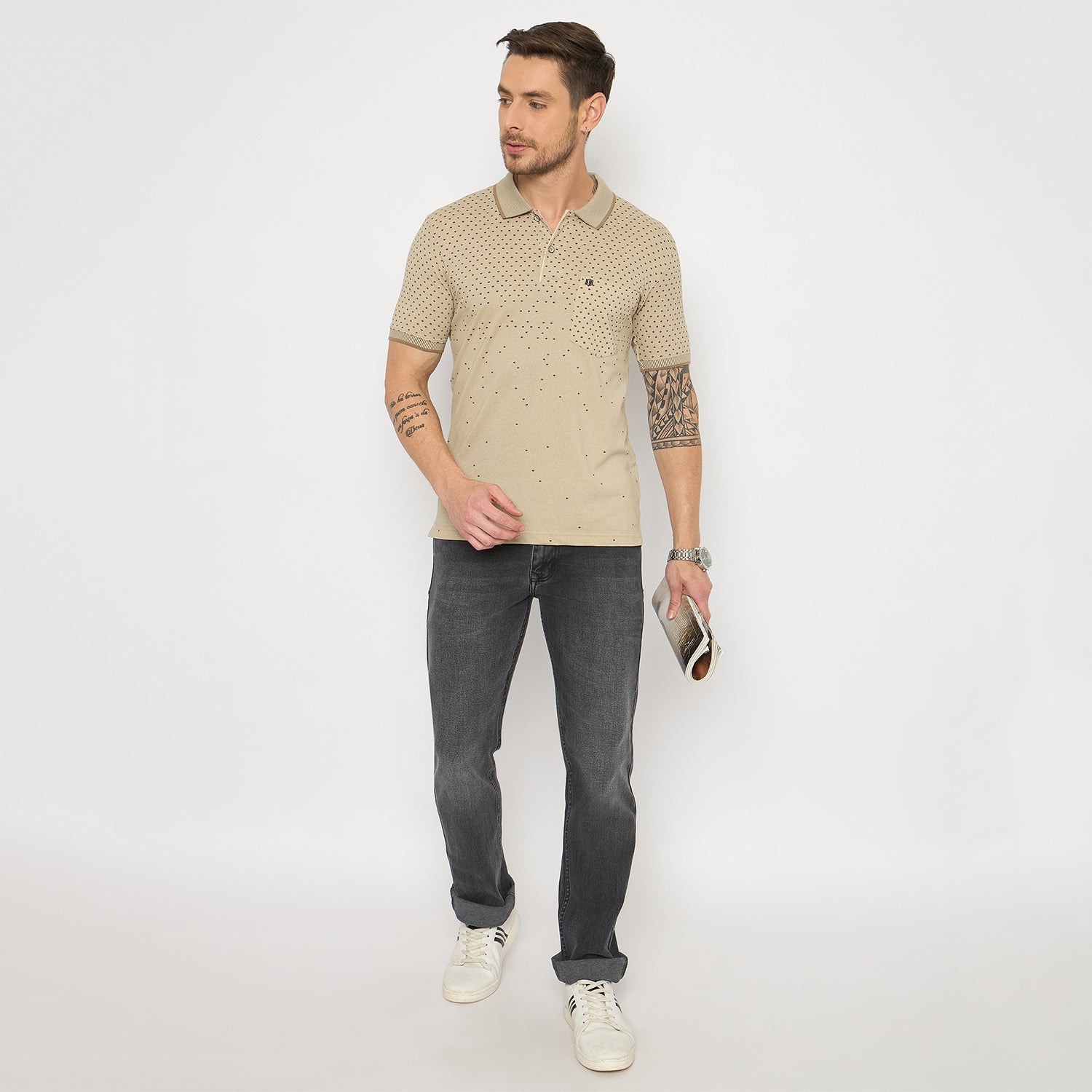 Duke Urban Men Half Sleeve Cotton Tshirt (LF7415)