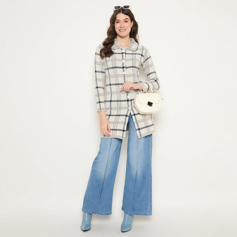 Duke Urban Women Full Sleeve Long Coat Style Sweater (SDS1297)