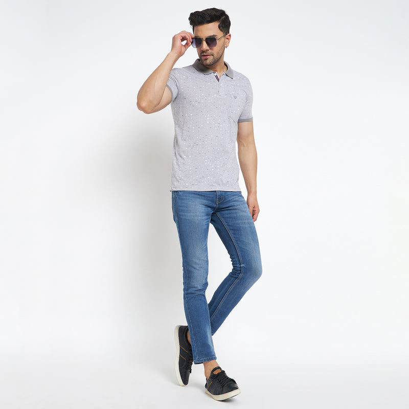 Duke Stardust Men Half Sleeve Cotton T-shirt (LF7041)