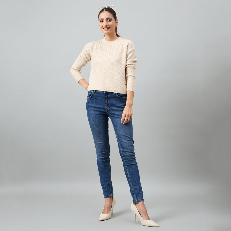 Duke Urban Women Full Sleeve RoundNeck Pullover (SDS1373)