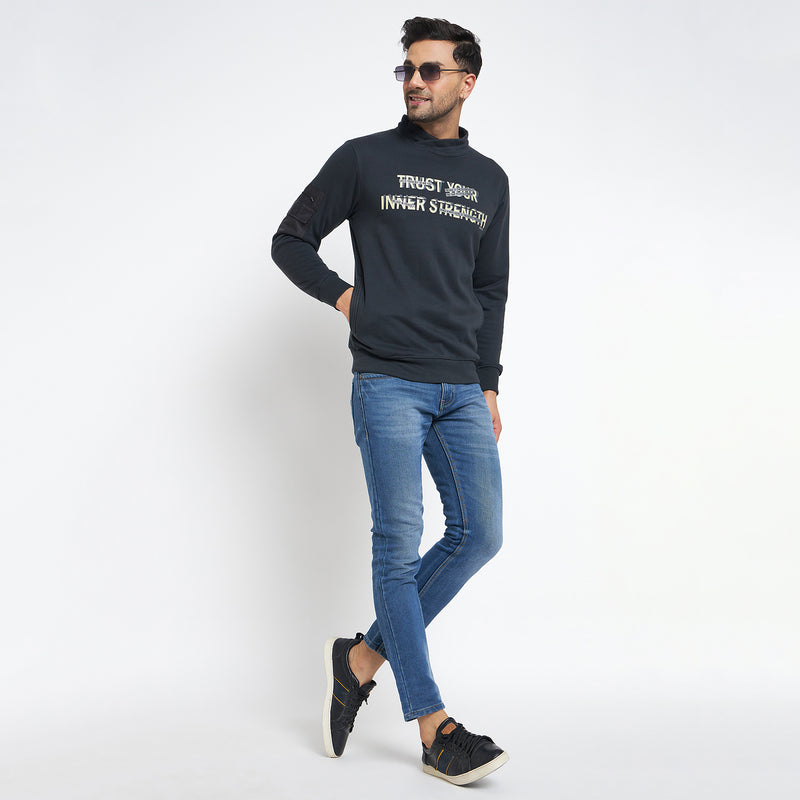 Duke Urban Men Cowl Neck Sweatshirt (LF6289)