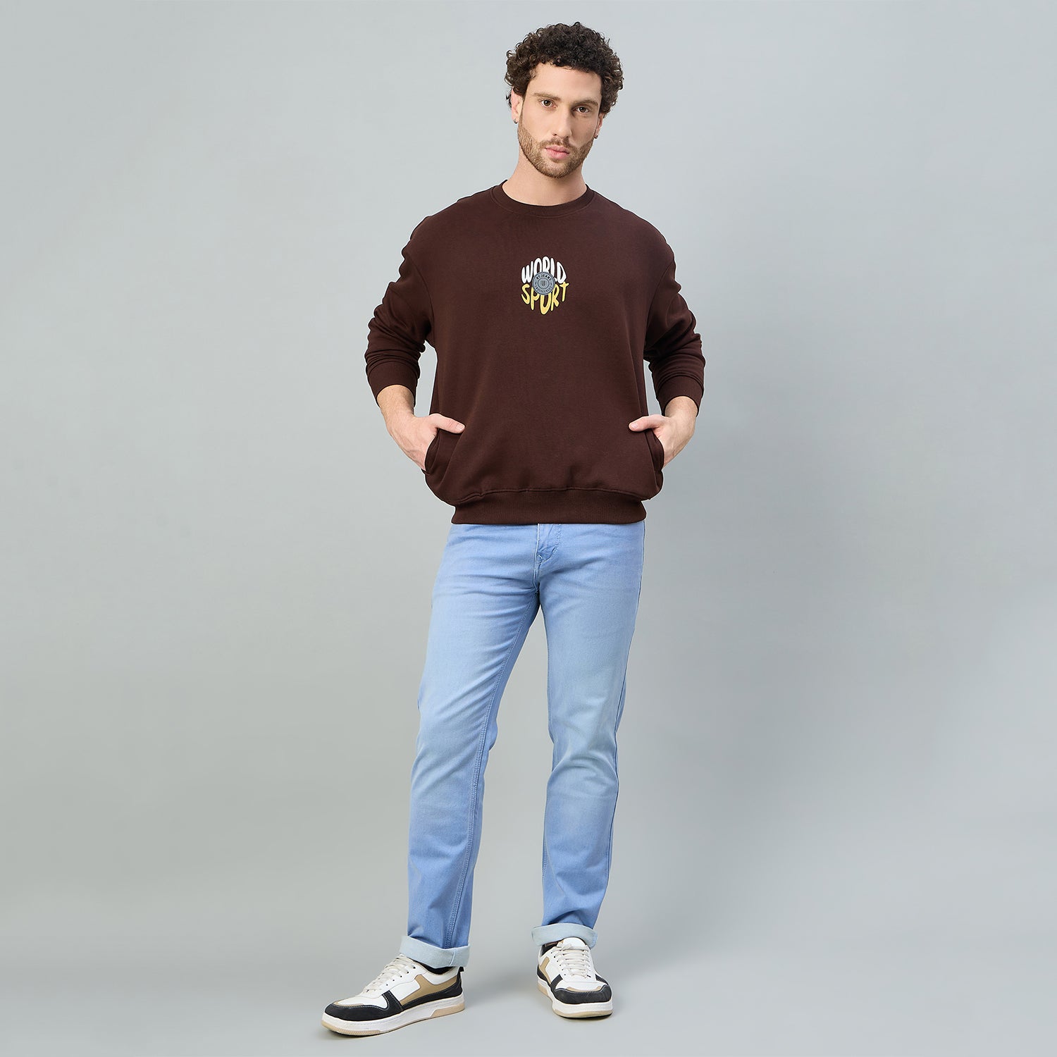 Duke Urban Men Round Neck Oversized Sweatshirt (LF6452)