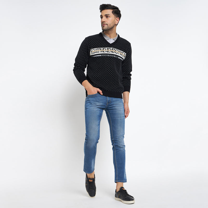 Duke Urban Men Full Sleeve V Neck Pullover (SDS2139)