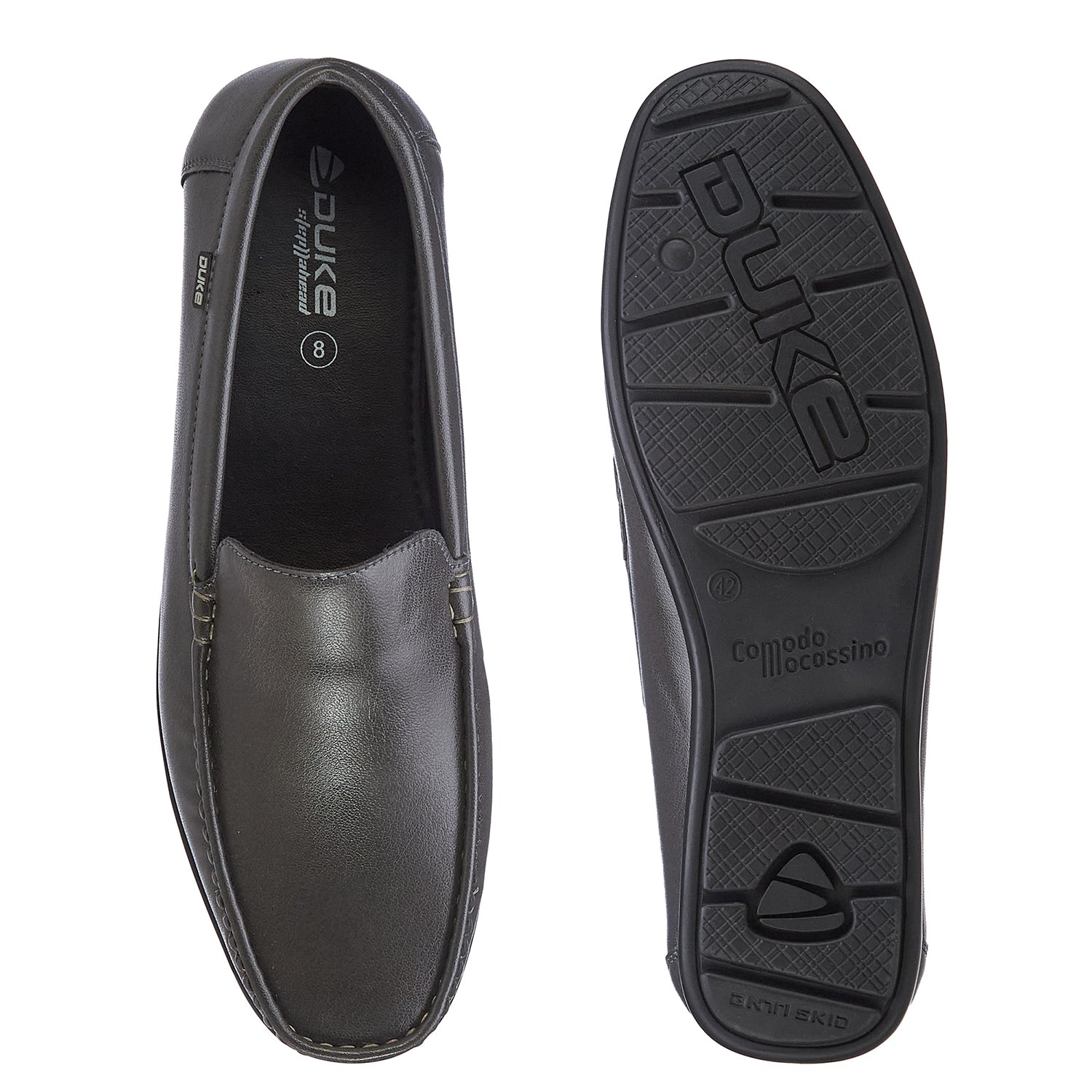 Duke Mens Mist Steel Loafers (FWD4043)