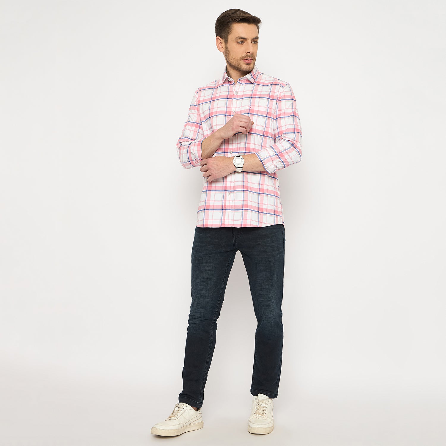 Duke Urban Men Full Sleeve Cotton Shirt (SDO8CKAD)