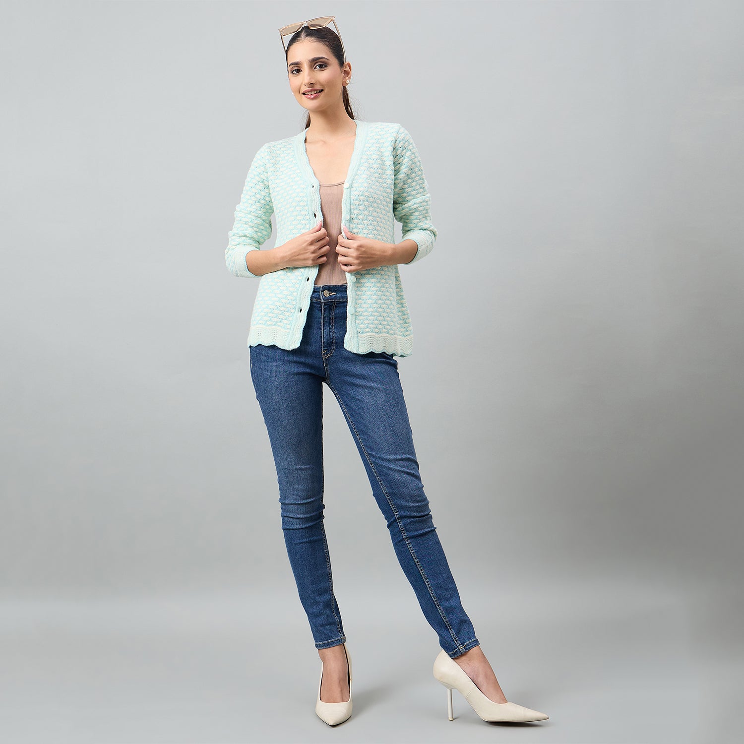 Duke Urban Women Full Sleeve Front Open Regular Cardigan (SDS1287)
