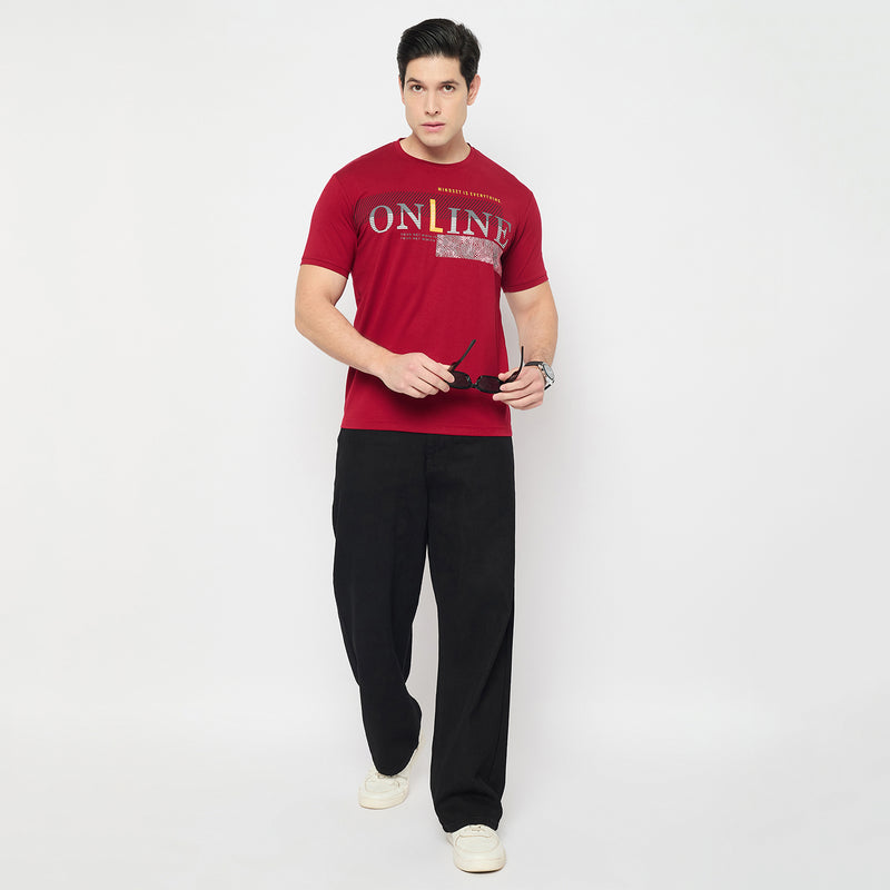 Duke Urban Men Half Sleeve Cotton Tshirt (LF5773)
