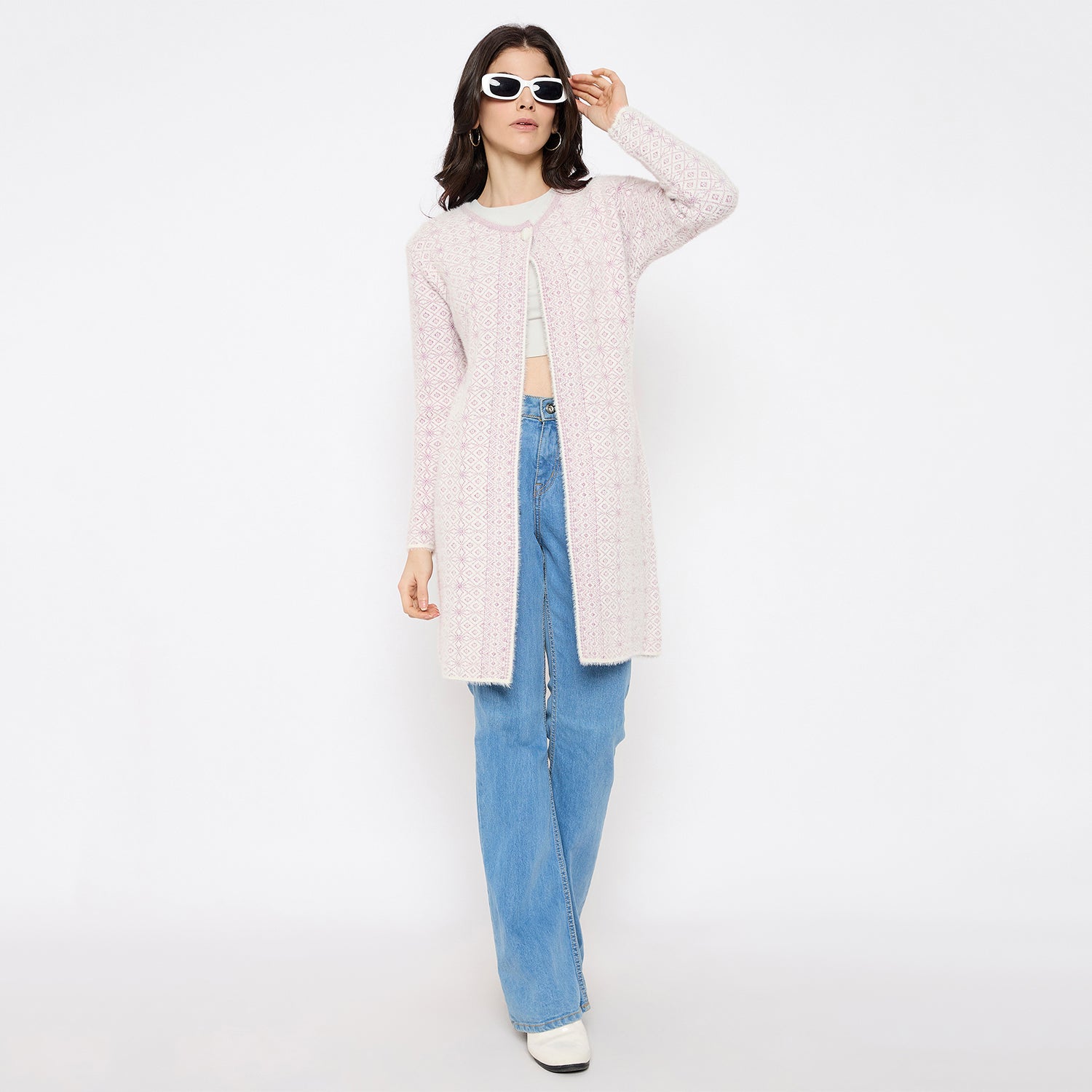 Duke Urban Women Full Sleeve Long Shrug (SDS1222)