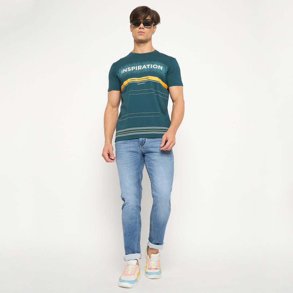 Duke Urban Men Half Sleeve Cotton T-shirt (LF7098)