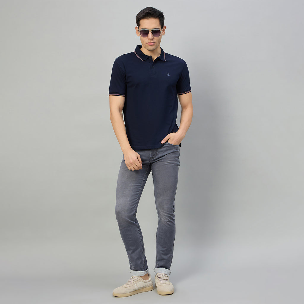 Duke Men Half Sleeve Cotton Smart Fit Casual T-shirt (SD73)