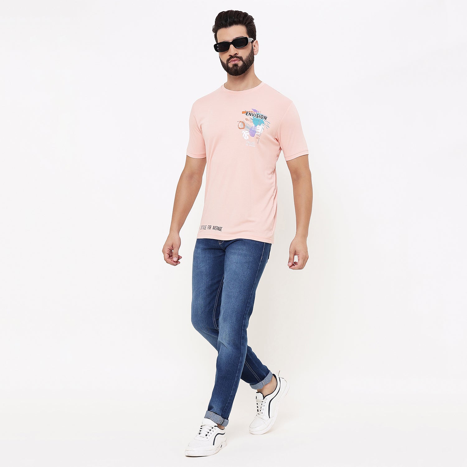 Duke Urban Men Half Sleeve Cotton Tshirt (LF7154)