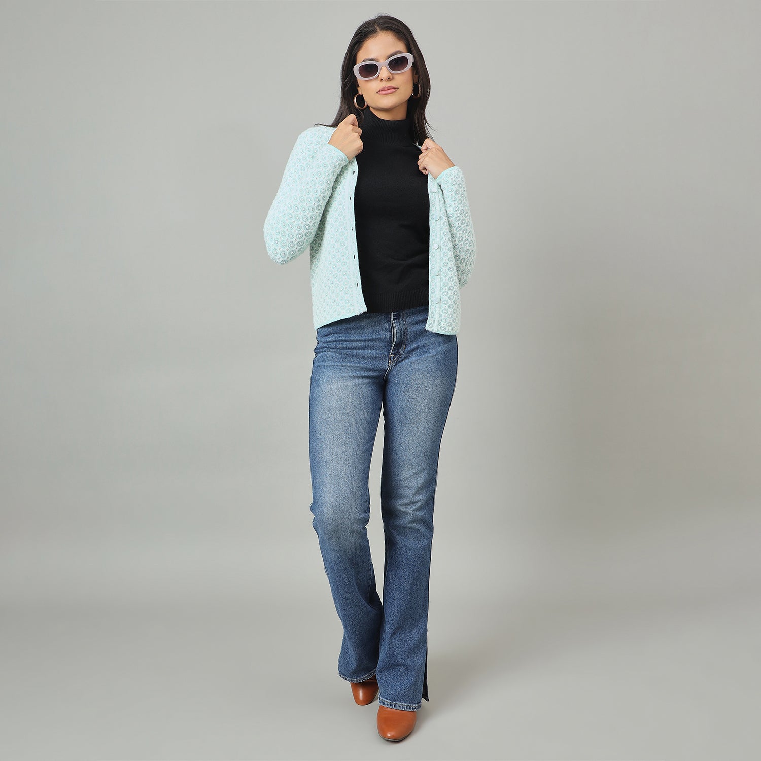 Duke Urban Women Front Open Short Sweater (SDS1289)