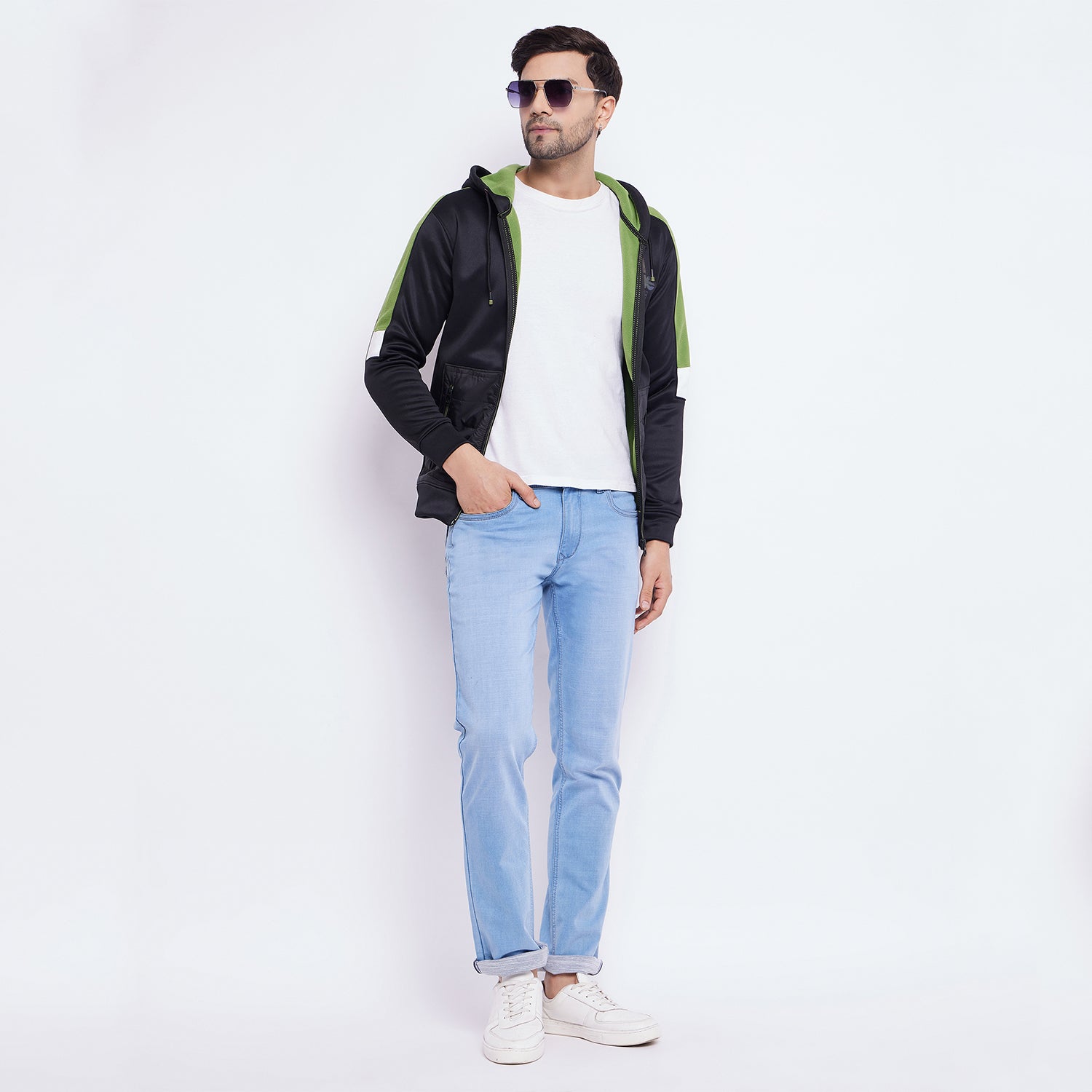 Duke Urban Men Zipper Hooded Sweatshirt (LF6322)