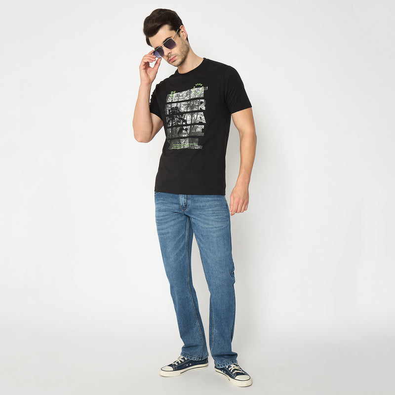 Duke Urban Men Half Sleeve Cotton Tshirt (LF7488)