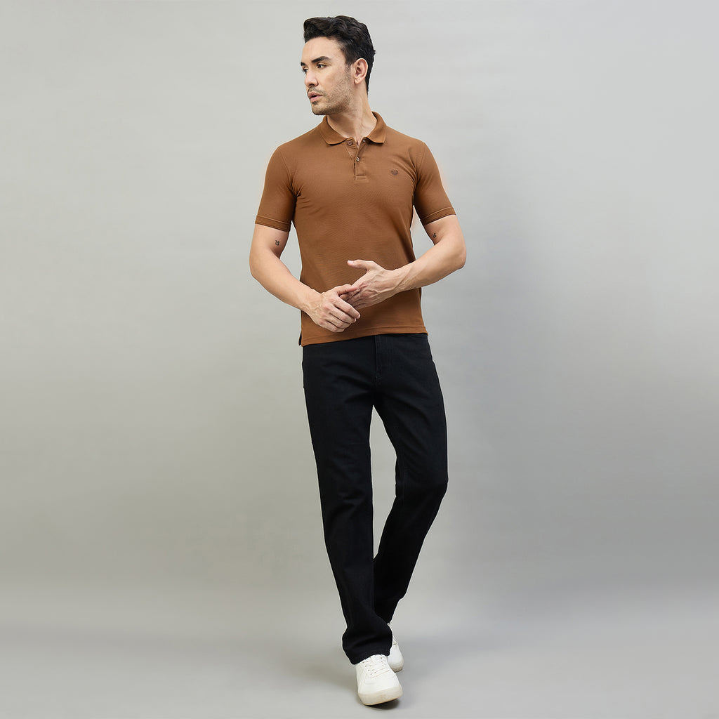 Duke Men Half Sleeve Cotton Smart Fit Casual T-shirt (SD71)