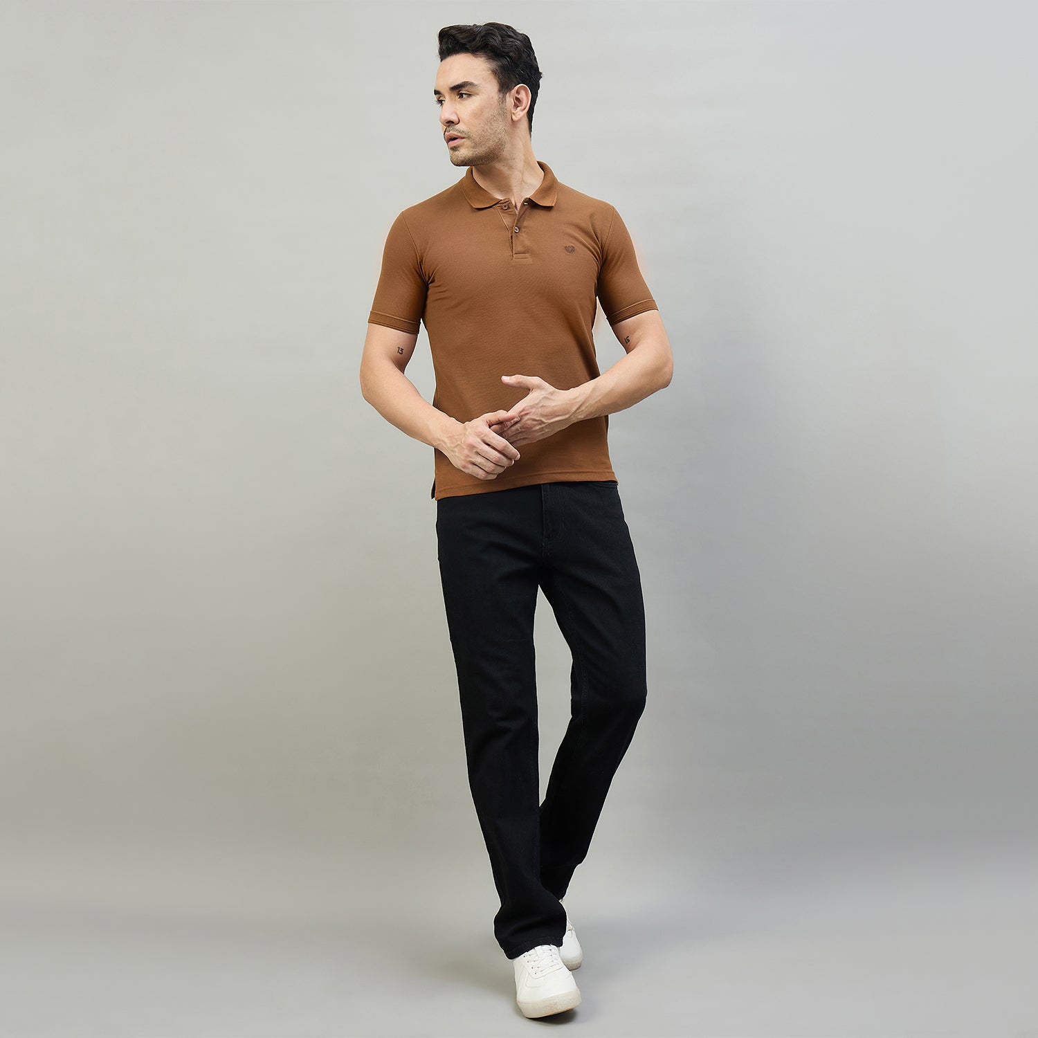 Duke Men Half Sleeve Cotton Smart Fit Casual T-shirt (SD71)