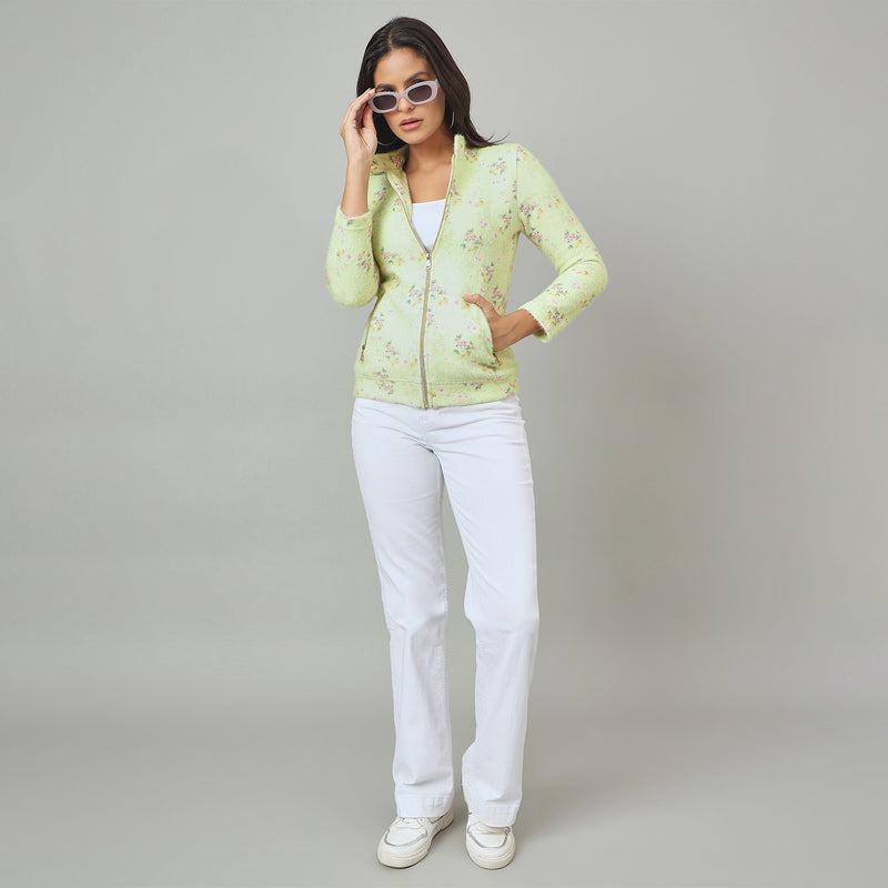 Duke Urban Women Full Zip Regular Sweatshirt (LFX976)