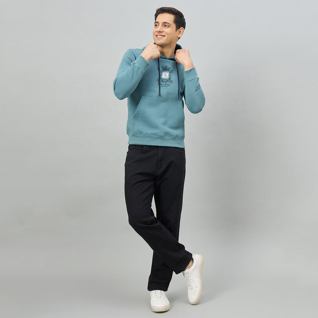 Duke Men Full Sleeve Hooded Regular Sweatshirt (LF6481)