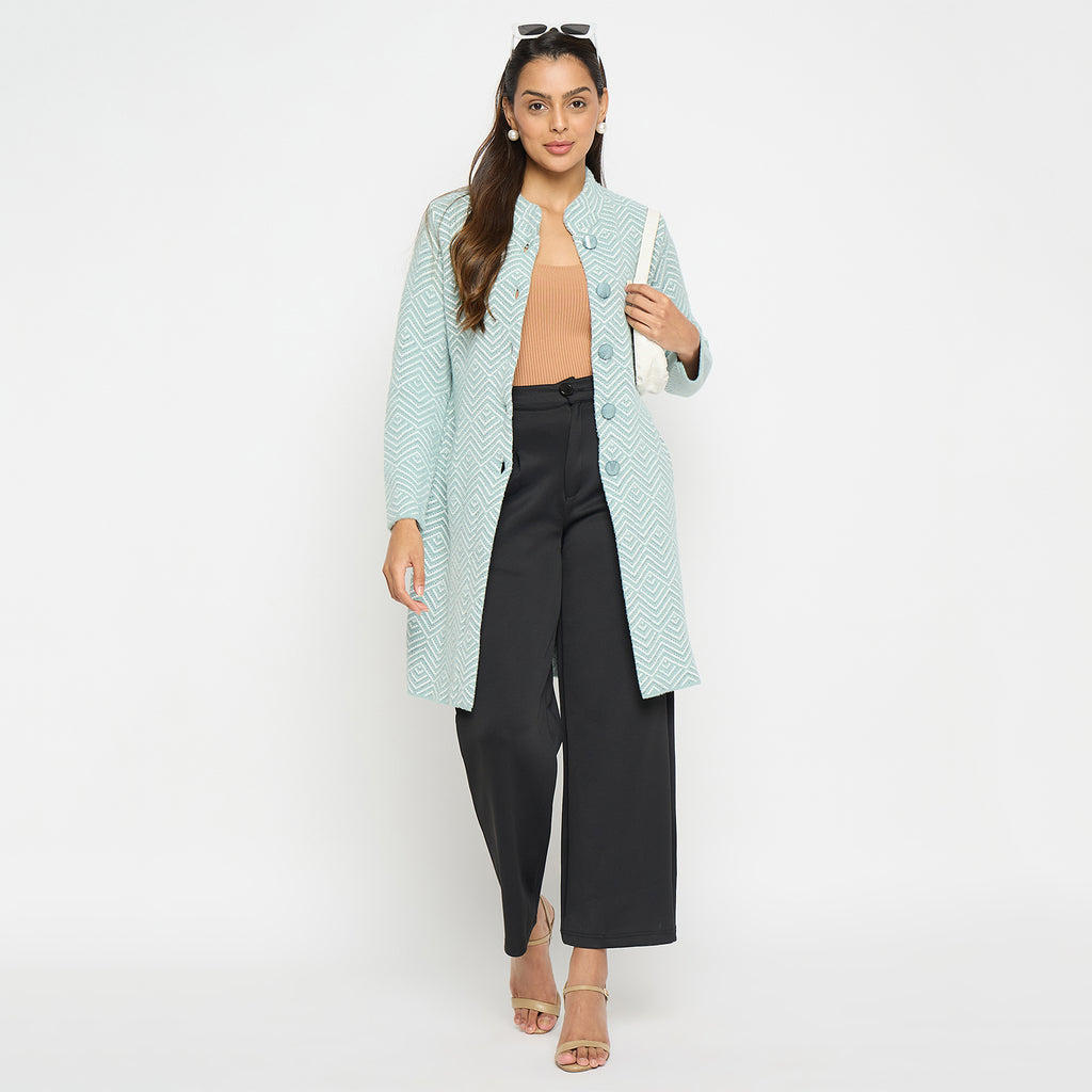 Duke Stardust Women Full Sleeve Round Neck Long Coat (SDS1208)