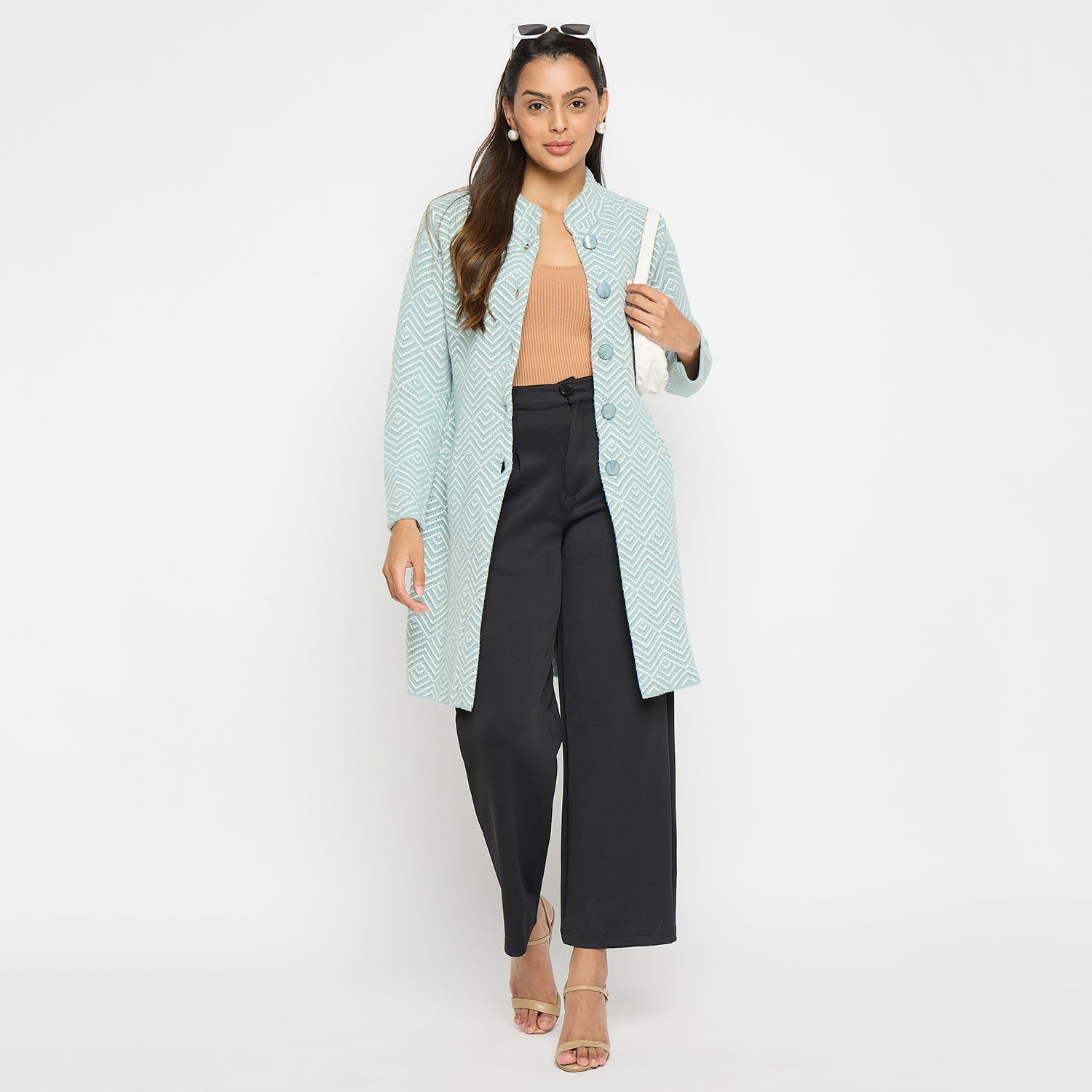Duke Stardust Women Full Sleeve Round Neck Long Coat (SDS1208)