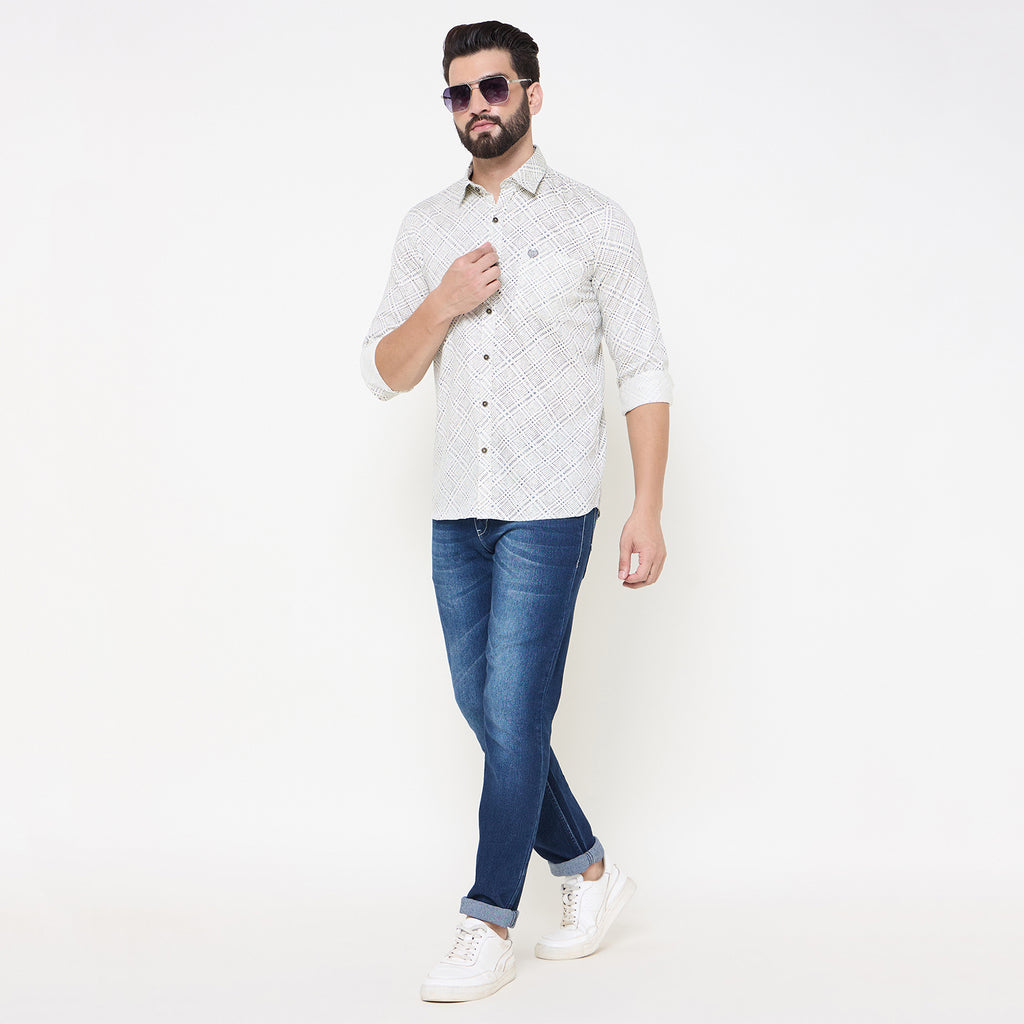 Duke Urban Men Full Sleeve Cotton Shirt (SDO6PRTQ)