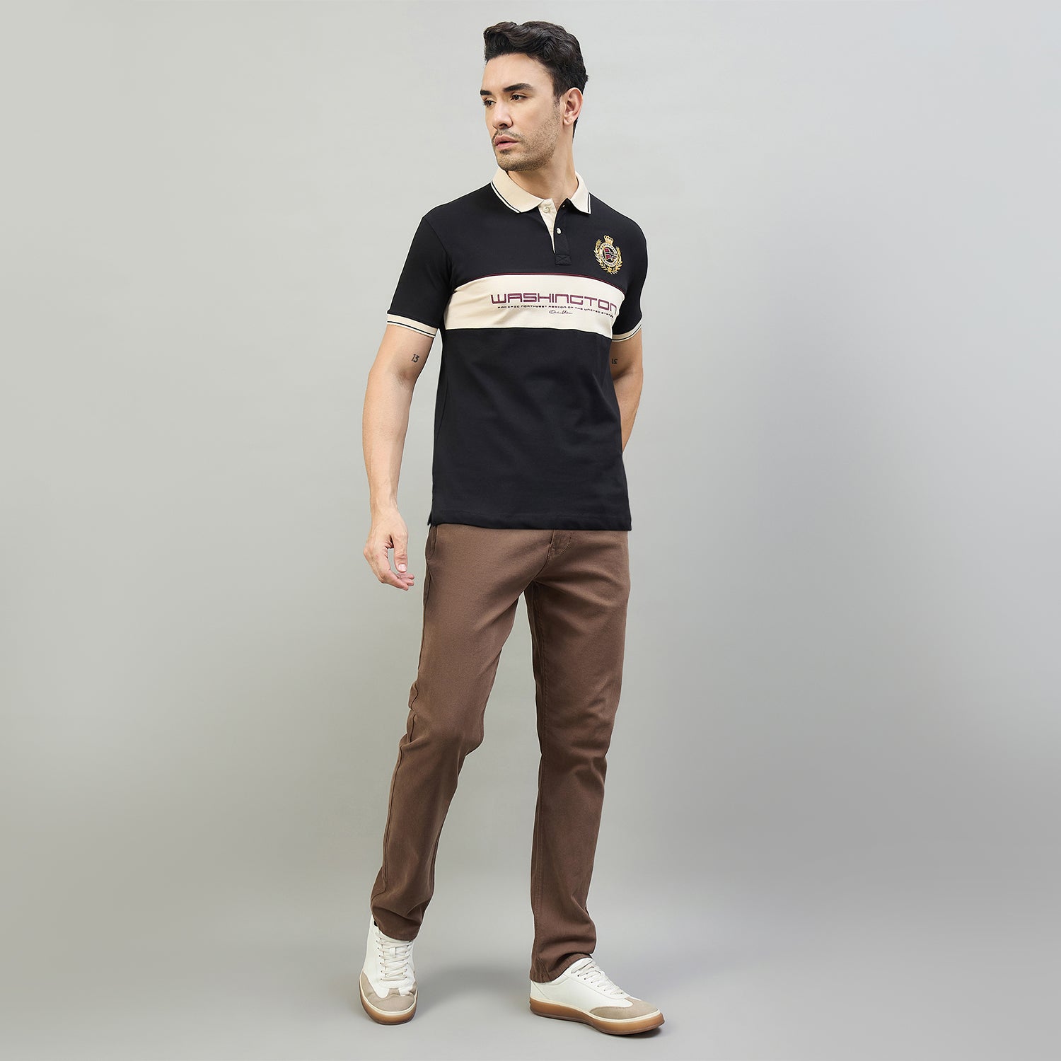 Duke Urban Men Half Sleeve Cotton Smart Fit Casual T-shirt (LF7970)
