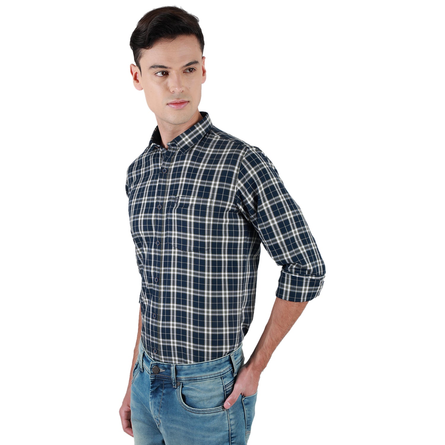 Duke Stardust Men Full Sleeve Cotton Shirt (SDO7CKTV)