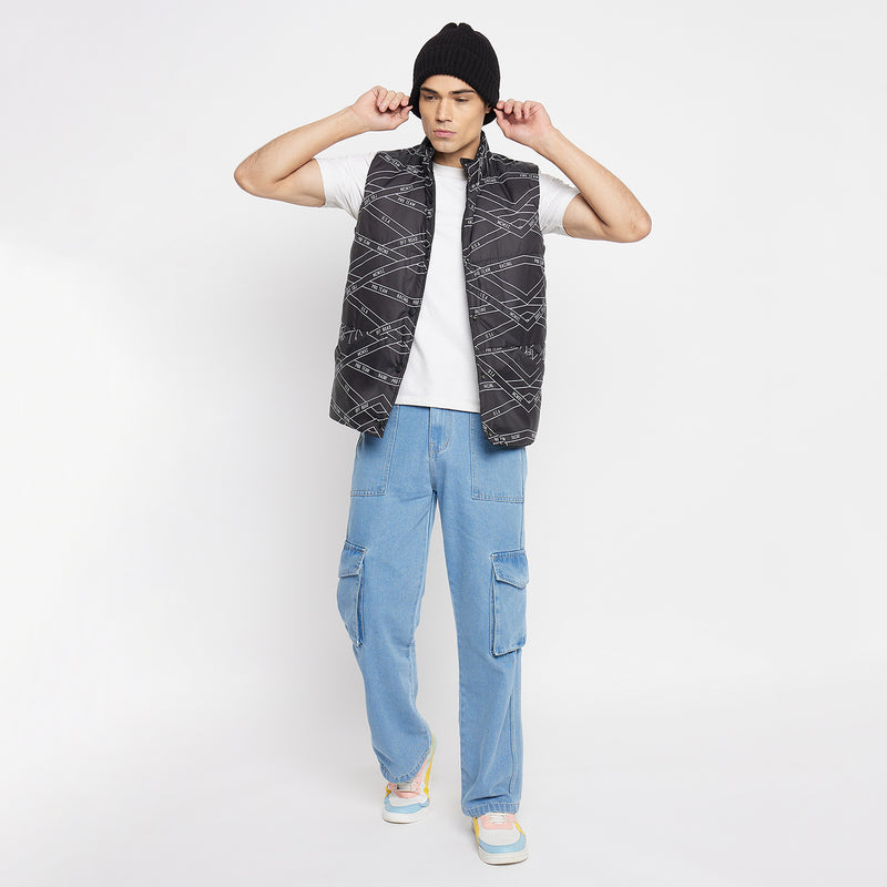 Duke Urban Men Sleeveless Reversible Jacket (SDZ3057)