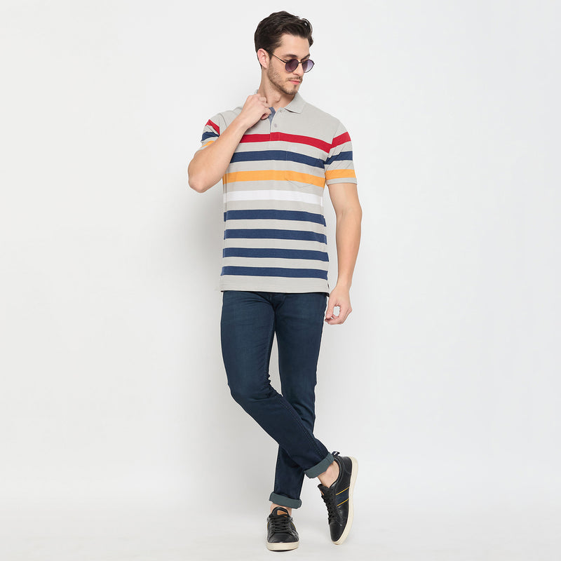 Duke Stardust Men Half Sleeve Cotton T-shirt (LF7278)