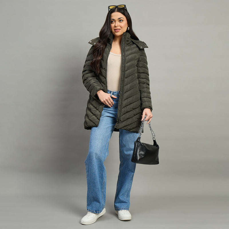 Duke Urban Women Short Style Full Sleeve Hooded Jacket (SDZ4028)