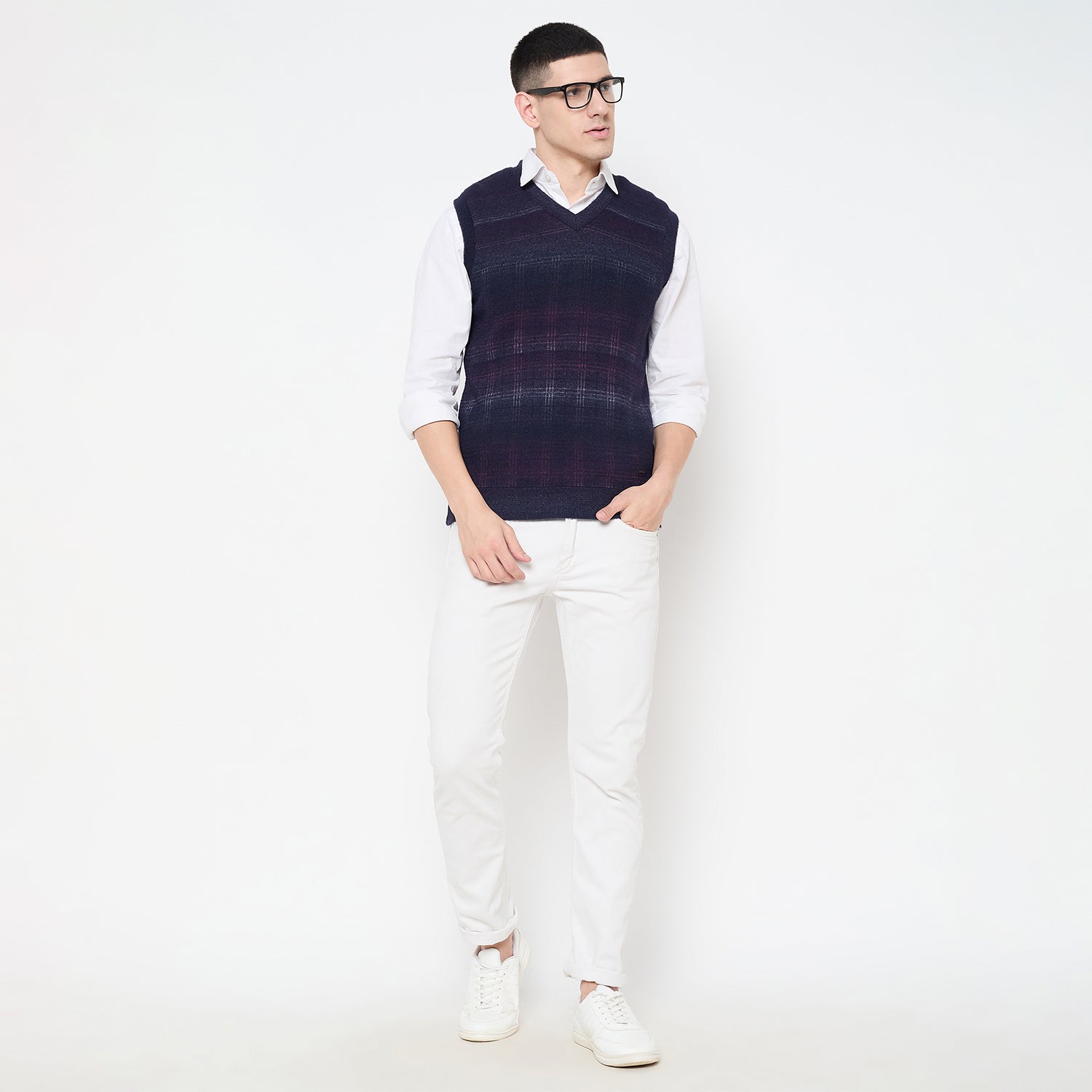 Duke Urban Men Sleeveless Reversible Sweater (SDS2294)