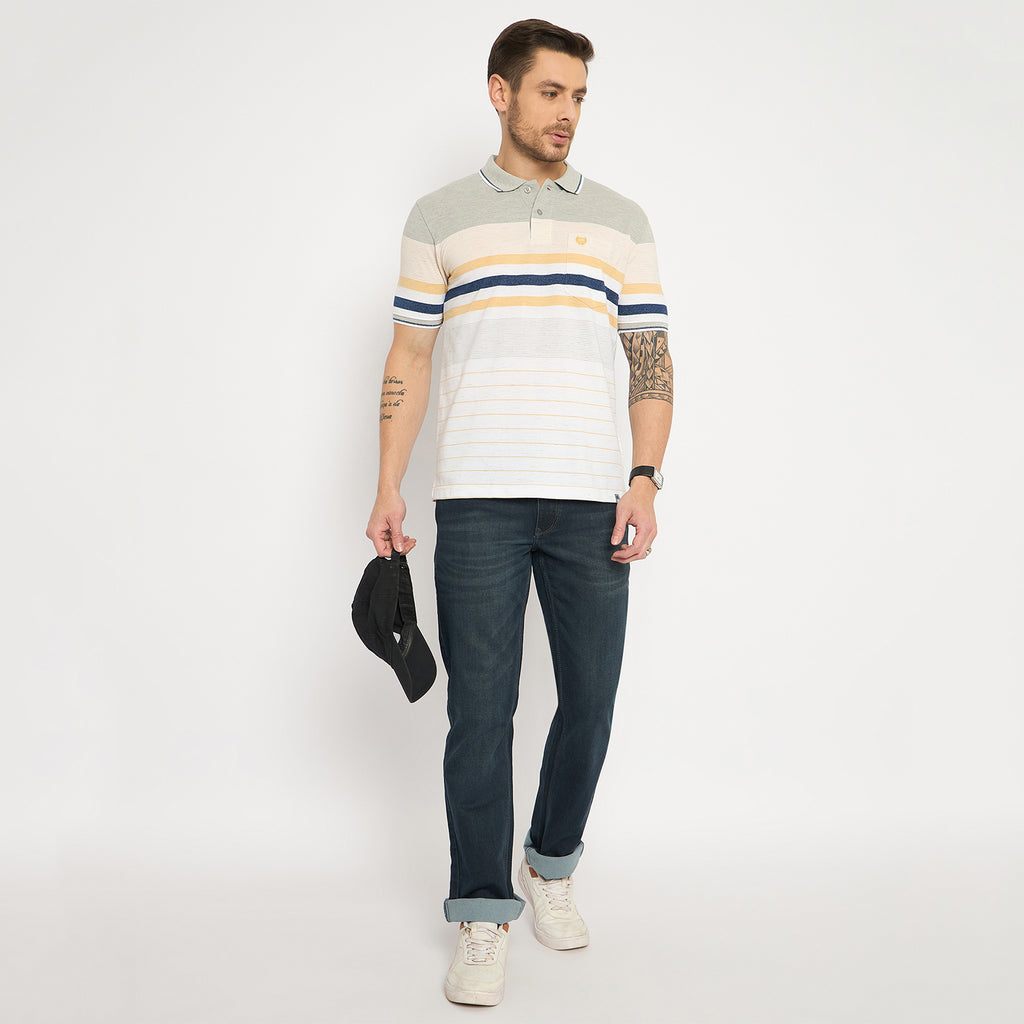Duke Urban Men Half Sleeve Cotton Polo Tshirt (LF7364)