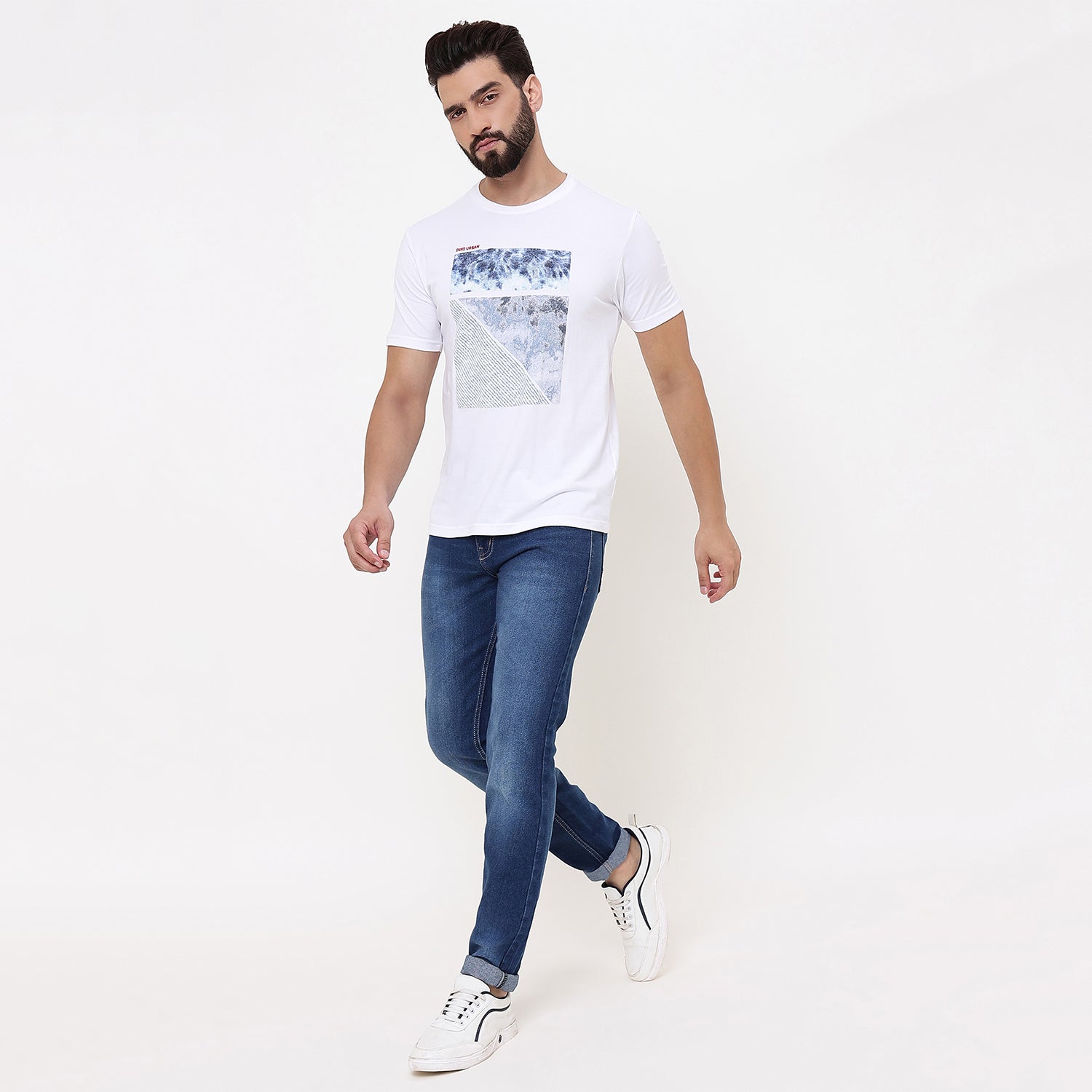 Duke Urban Men Half Sleeve Cotton Tshirt (LF7232)