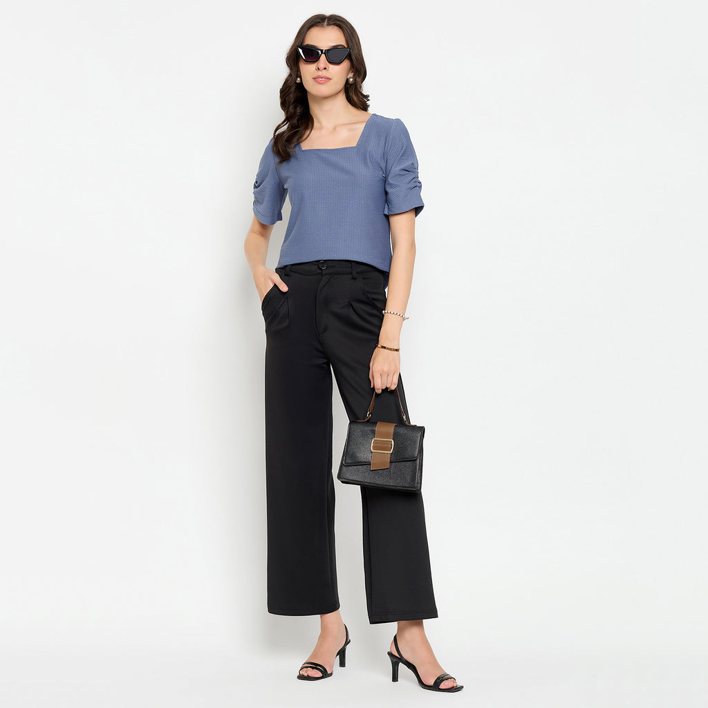 Duke Urban Half Sleeve Square Neck Lady Top (LFX3283)