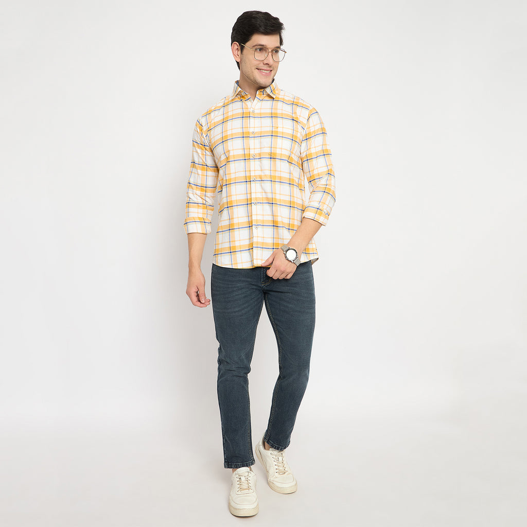 Duke Urban Men Full Sleeve Cotton Shirt (SDO8CKAD)