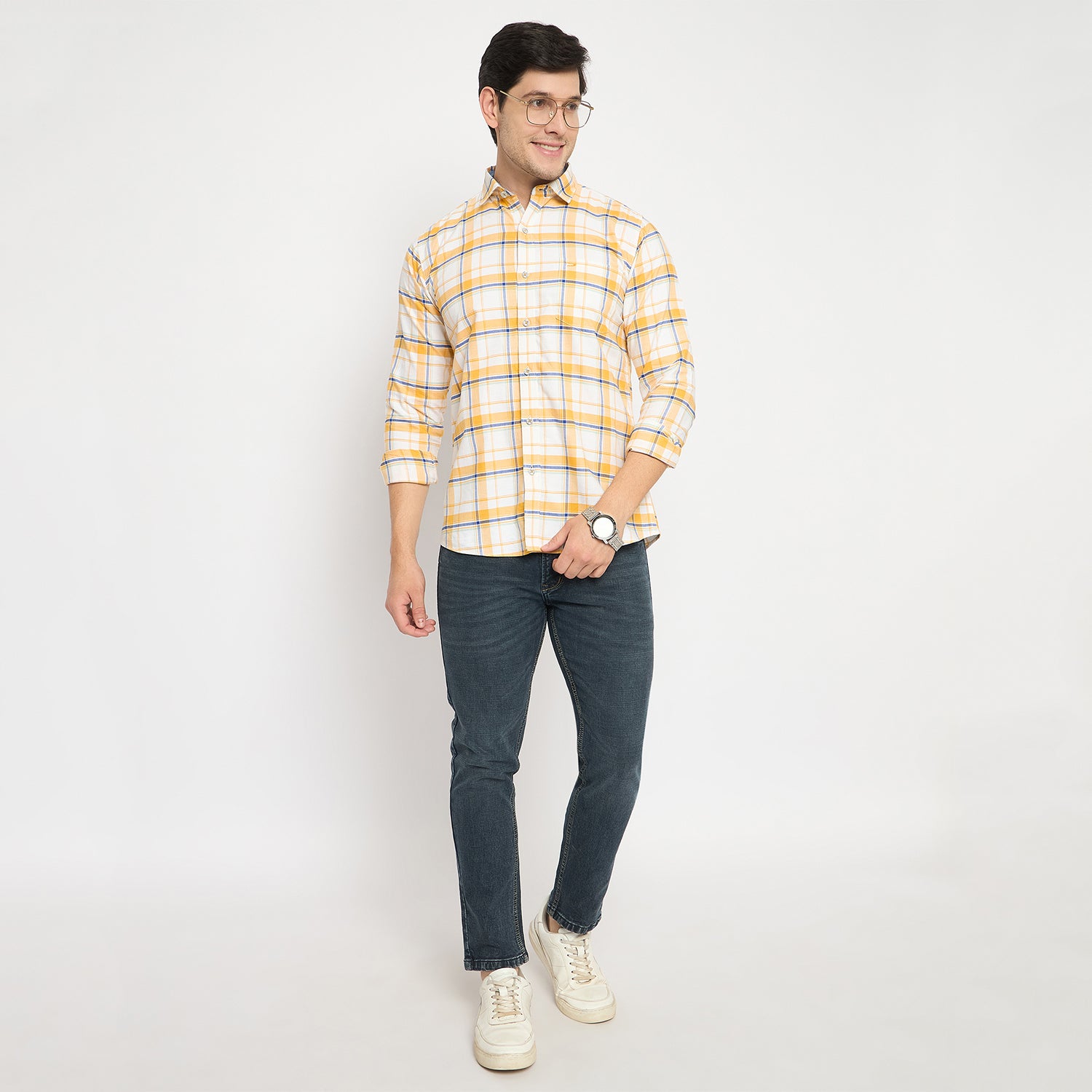 Duke Urban Men Full Sleeve Cotton Shirt (SDO8CKAD)