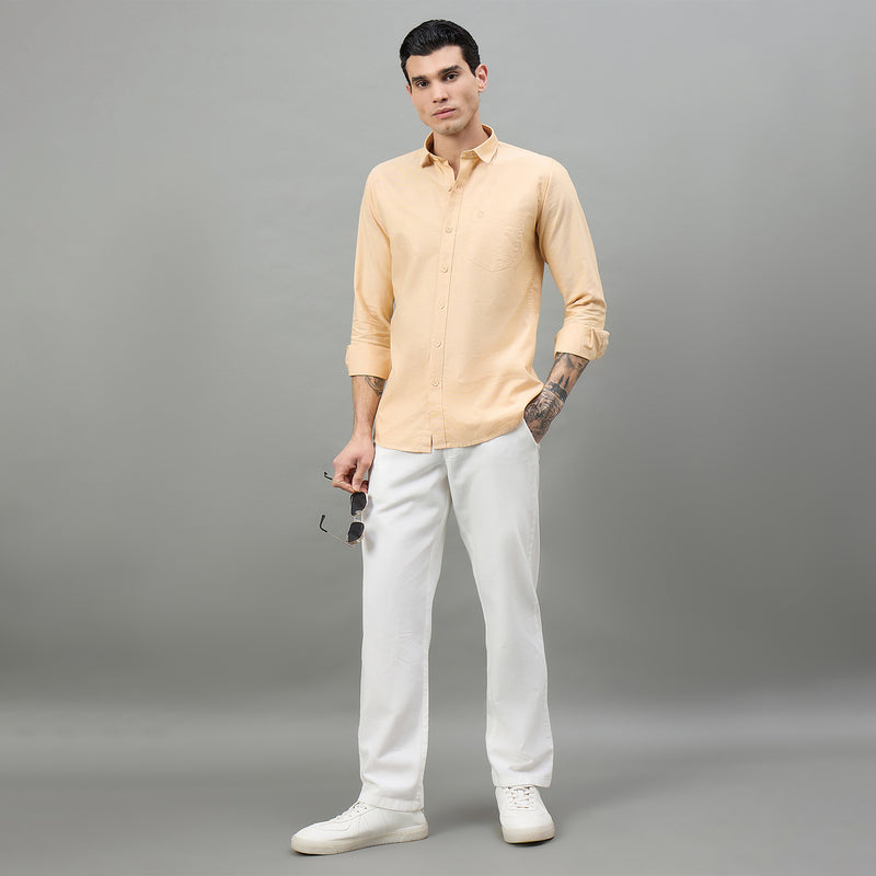 Duke Urban Men Solid Full Sleeve Spread Collar Slim Shirt (SDO8PLOE)