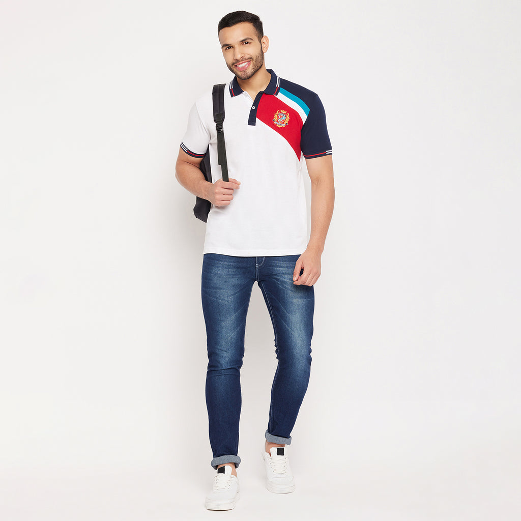 Duke Stardust Men Half Sleeve Polo Neck Cotton T-shirt (4006)