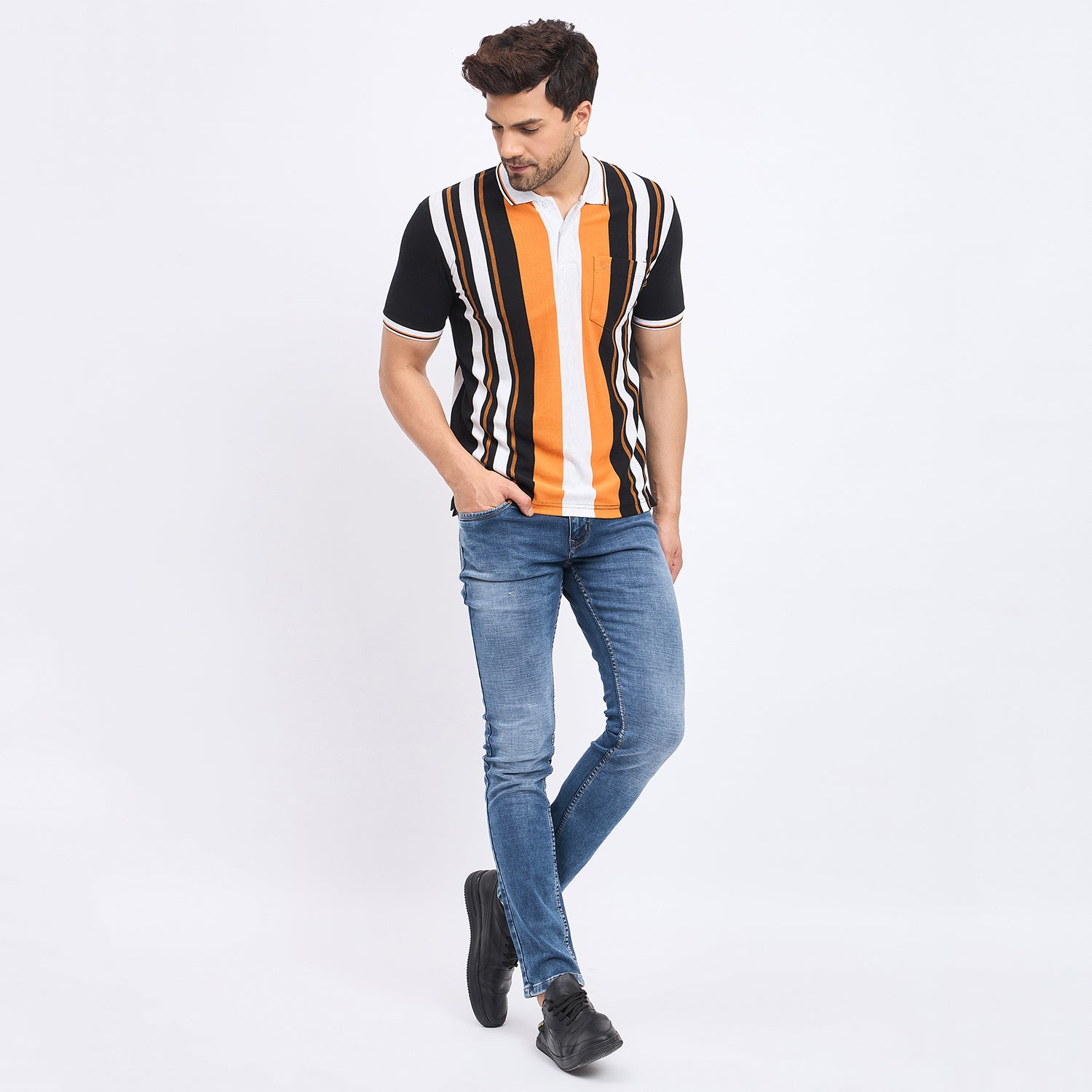 Duke Stardust Men Half Sleeve Cotton T-shirt (LF7258)