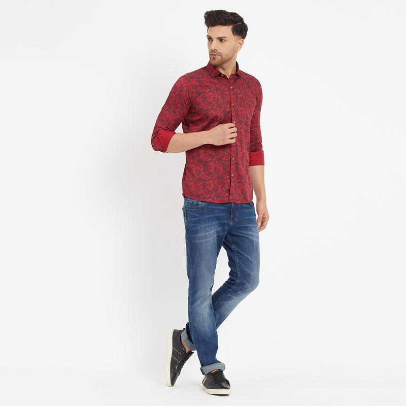 Duke Urban Men Full Sleeve Cotton Shirt (SDO8PRSH)