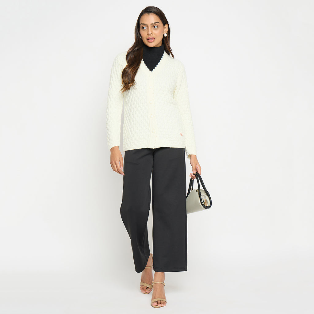 Duke Urban Women Full Sleeve V-Neck Cardigan (SDS1158)