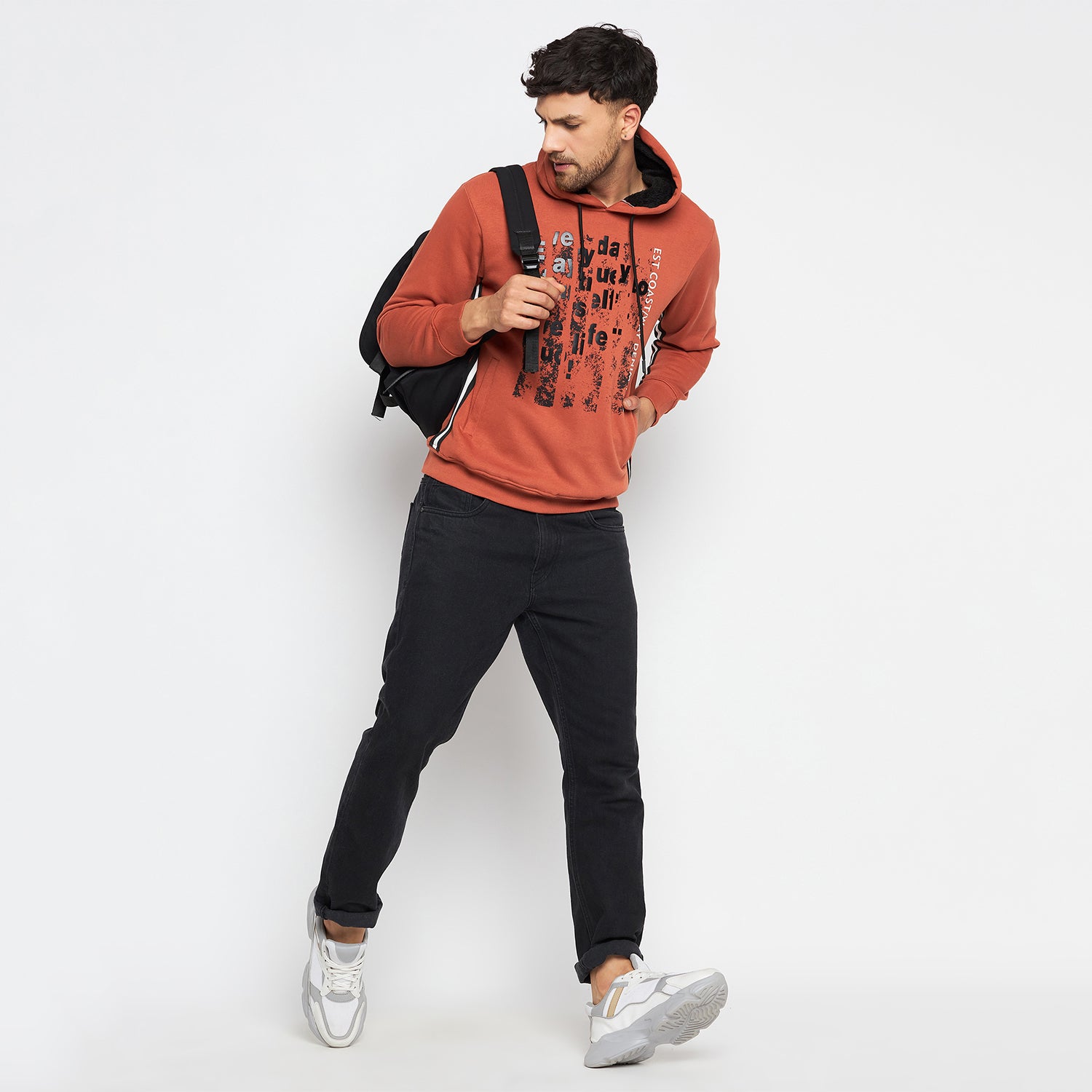 Duke Urban Men Hooded Neck Sweatshirt (LF3861)