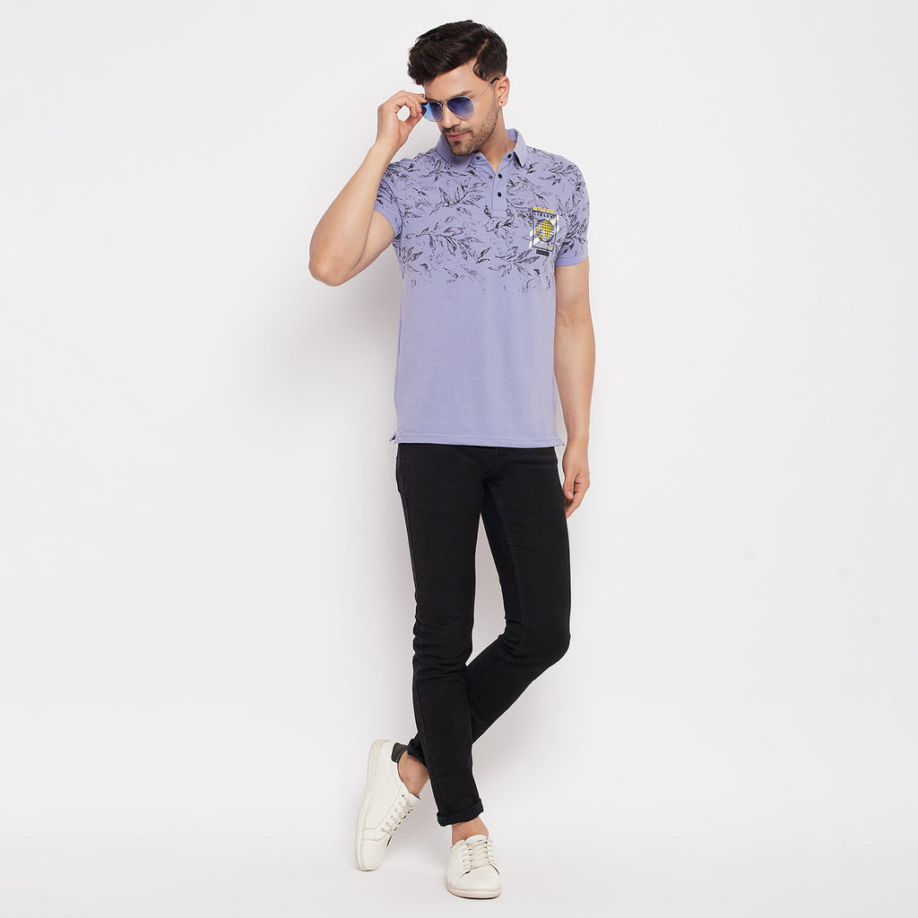 Duke Urban Men Polo Neck Half Sleeve Cotton T-shirt (LF5798)