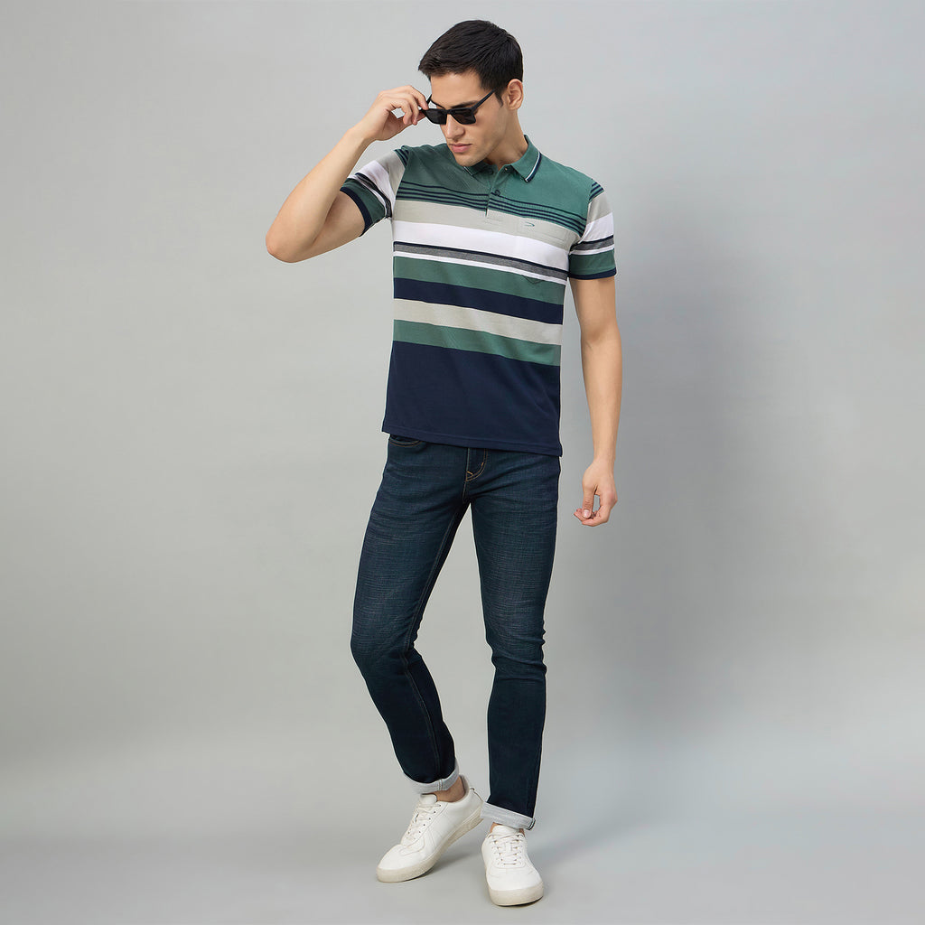 Duke Men Half Sleeve Cotton Regualr Fit Casual T-shirt (MLF1177)