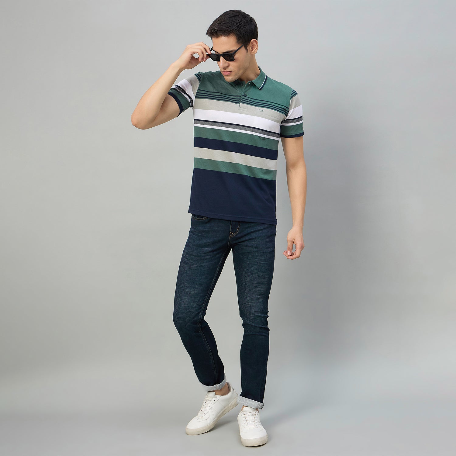 Duke Men Half Sleeve Cotton Regualr Fit Casual T-shirt (MLF1177)