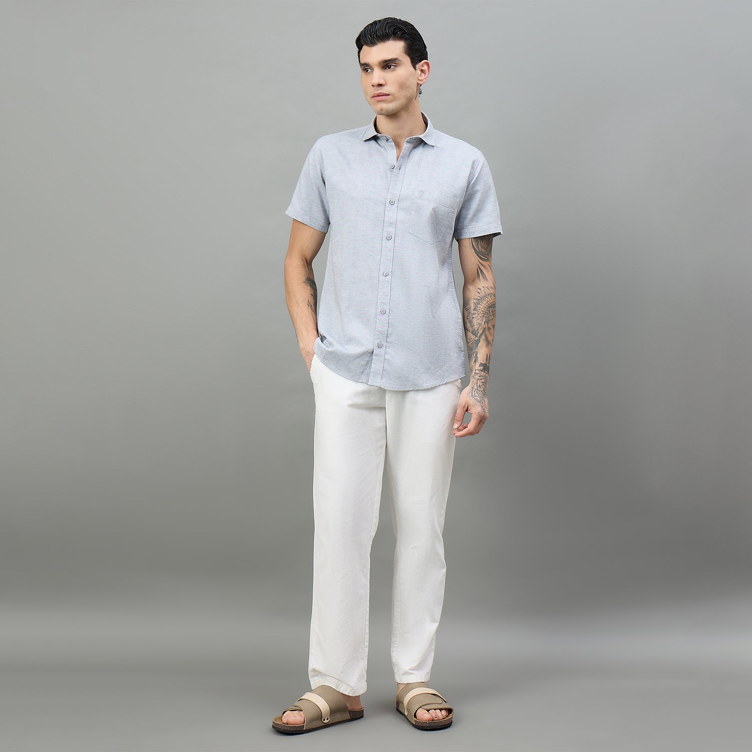 Duke Urban Men Short Style Casual Half Sleeve Shirt (SDO4PLCC)